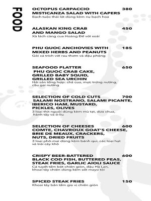 menu INK 360 - Quán Bar Cao Nhất Phú Quốc | Kenhphuquoc